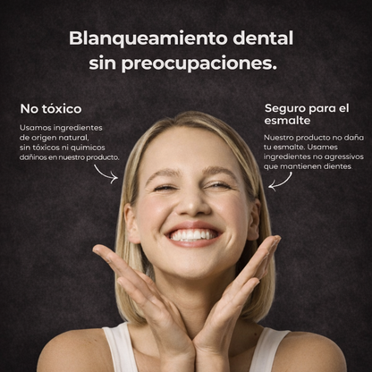 Tiras Blanqueadoras Dentales con Carbón Activado